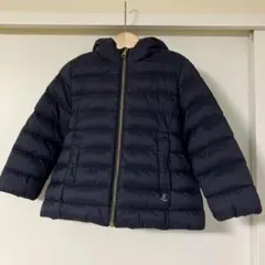 プチバトー　ネイビー フード付きダウンコート
