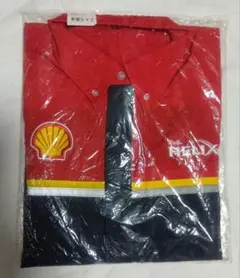 ✿新品•未使用✿昭和シェル石油ユニホーム半袖シャツLLサイズ　赤希少品レア