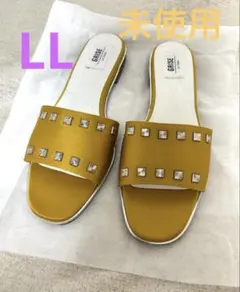 【未使用】Le Talon GRISE スタッズサンダル マスタードイエローLLのサムネイル