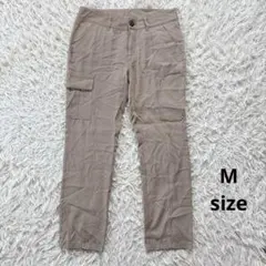 レディース カーゴパンツ M ベージュ　カジュアルパンツ　薄手