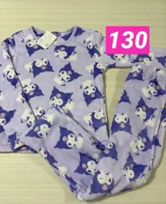 【新品】クロミ　パジャマ130cm フリース　セットアップ　サンリオ　もこもこ②