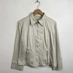 MOGA ジャケット アシンメトリー ボタン ベージュ 日本製 vintageのサムネイル