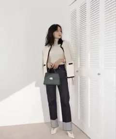 アニュアンス　ロールアップデニム