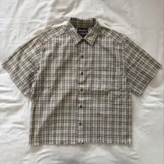 エディバウアー　半袖チェックシャツ