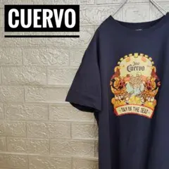 Jose Cuervoクエルボテキーラ　古着Tシャツ紺L