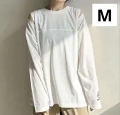 新品 mir.. × pusan ぷーさん しまむら 長袖Tシャツ ホワイト