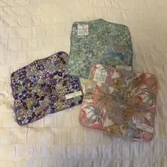 INTERMODE リバティ　タオル　ミニタオル　花柄タオルハンカチ 3枚セット