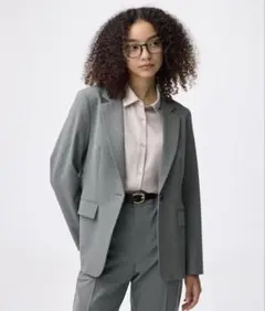 GU ジーユー　ウォッシャブルテーラードジャケットZ セットアップ可能