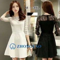 R9146 膝上ワンピース パーティードレス 結婚式 チュニック お呼ばれG