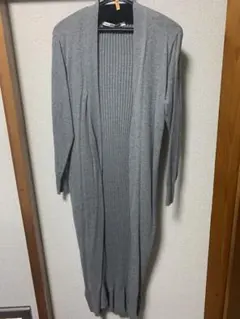 ロングカーディガン グレー