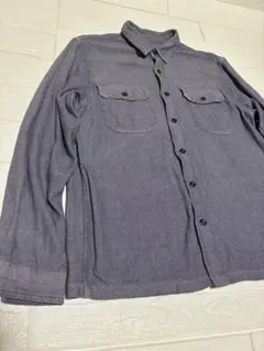 パタゴニア　メンズフィヨルドシャツ　オーガニックコットン ネイビー M