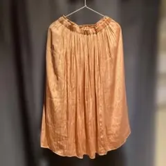 green label relaxing ロングスカート シャンパンゴールドのサムネイル