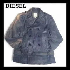 ディーゼル DIESEL 羊革 ダブルライダース Pコート ベルト付 S