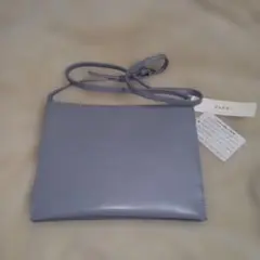 新品未使用 タグ付き YAHKI ショルダーバッグ 床革 グレー