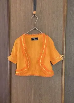 CECIL McBEE オレンジ 半袖 ボレロ カーディガンのサムネイル