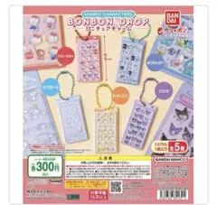 サンリオキャラクターズ ボンボンドロップミニチュアチャーム コンプリートセット サンリオキャラクターズ ボンボンドロップミニチュアチャーム 5個