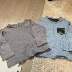 ユニクロ　長袖Tシャツカットソー 2枚セット サイズ100