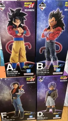 ドラゴンボールGT一番くじ A.B.E賞セット売り 孫悟空.ベジータ.パン&ギル ドラゴンボールGT一番くじ A.B.E賞セット売り 孫悟空.ベジータ.パン