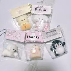 動物 マスコット キーホルダー 5点セット