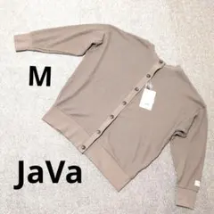 ジャバリブ編みブラウンカーディガン 新品タグ付き2way☆のサムネイル