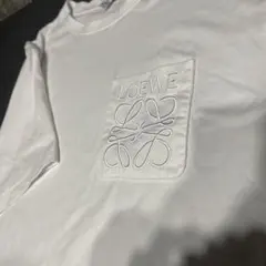 459【美品・XS】ロエベ アナグラム刺繍 クロップドTシャツ ライト