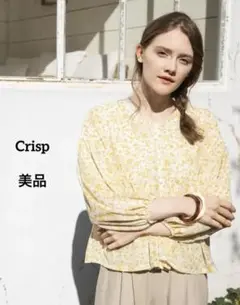 未使用 美品【Crisp】フラワーバルーンブラウス