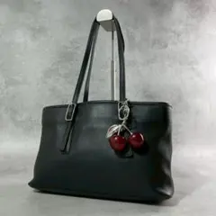 Vintage COACH オールドコーチ トートバッグ グラブタンレザー 黒のサムネイル