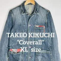 Takeo Kikuchi タケオキクチ デニム カバーオール XLサイズのサムネイル