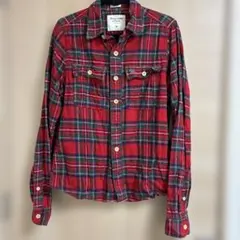 Abercrombie & Fitch レッドチェックネルシャツ M