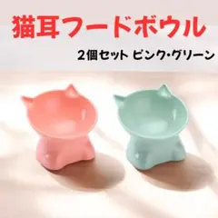 【猫ちゃんの食事がもっと快適に】首・ひげにやさしい！傾斜付きキャットフードボウル
