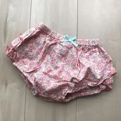 petit main 花柄 フリル ショートパンツ かぼちゃパンツ