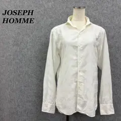 【訳あり】JOSEPH HOMME 織り柄 長袖シャツ 白 44 メンズのサムネイル