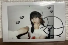 【希少】 月足天音　サンタ衣装サイン入りチェキ