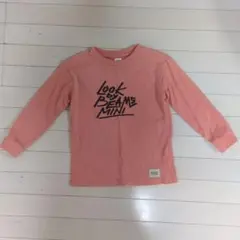 k*n様 LOOK BY BEAMS mini 長袖カットソー 120 オレンジ
