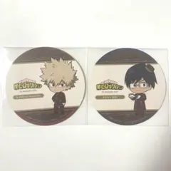 【ヒロアカ】アニメイトカフェ 特典コースター 爆豪勝己 飯田天哉 2点