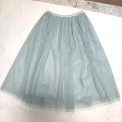 bulle de savon ビュルデサボン　水色　チュールロングスカートのサムネイル