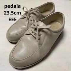 asics pedala ベージュ レザー 介護用シューズ 22.5cm EEE
