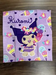 新品◾️Sanrio Kuromi ハンドタオル 34x35cmのサムネイル