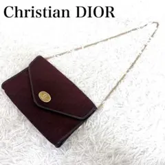 【美品】クリスチャンディオール　トロッター　チェーンショルダーバッグ　ロゴ