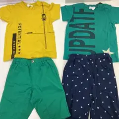 男の子 Tシャツ ハーフパンツ　4点セット