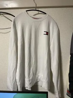 TOMMY HILFIGER ホワイト長袖トレーナー L/G