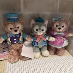 ダッフィー シェリーメイ ジェラトーニ ぬいぐるみバッジ 4点セット