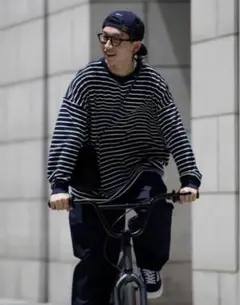 BELLKEN ストライプ長袖カットソー Lサイズ
