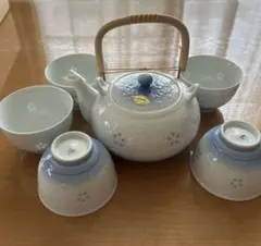 【新品未使用】有田焼き　春窯　茶器揃　急須＋湯のみ5客