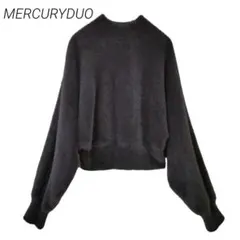 シャギーニットグレー