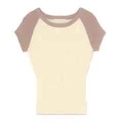 andmary Raglan logo tops ピンク - メルカリ