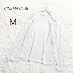 シネマクラブ カットソー ハイネック 長袖 無地 ベーシック インナー