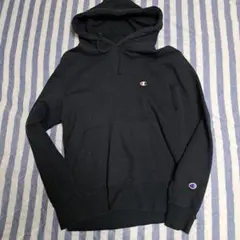 Champion ブラック フード付きパーカー Mサイズ