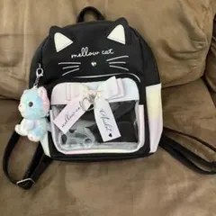 《美品》mellow cat Anilet 猫耳リュック　子供用リュック　ぬい付のサムネイル
