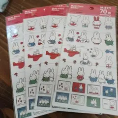 ミッフィー70周年　マルチピースステッカー 4枚セット